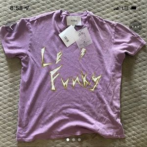 LE FUNKY LAVENDER NWT SHORT SLEEVE
